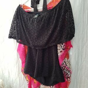 Cover up and bathing suit 2 peice suit